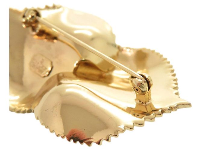Spilla Motivo Foglia d'Oro Christian Dior - vista 7