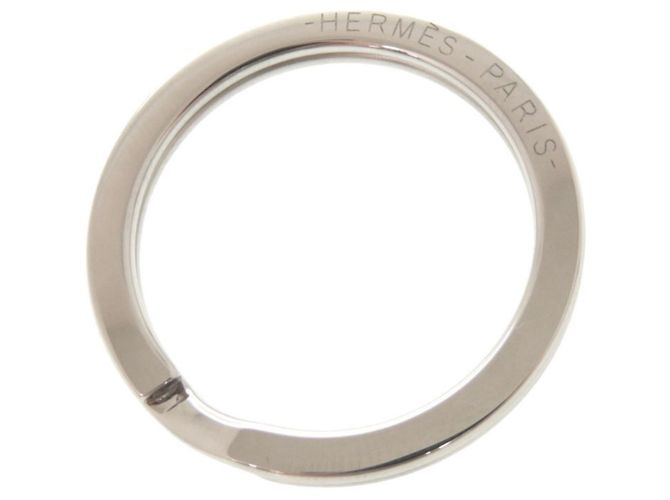 Portachiavi in metallo argento Bon Voyage di Hermès - vista 7