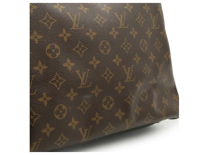 Borsa tote Davis Monogram Macassar Louis Vuitton Marrone Nero - vista 10