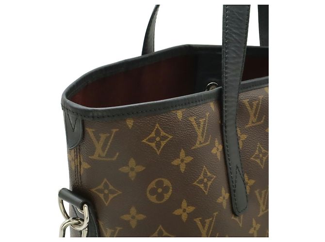 Borsa tote Davis Monogram Macassar Louis Vuitton Marrone Nero - vista 5