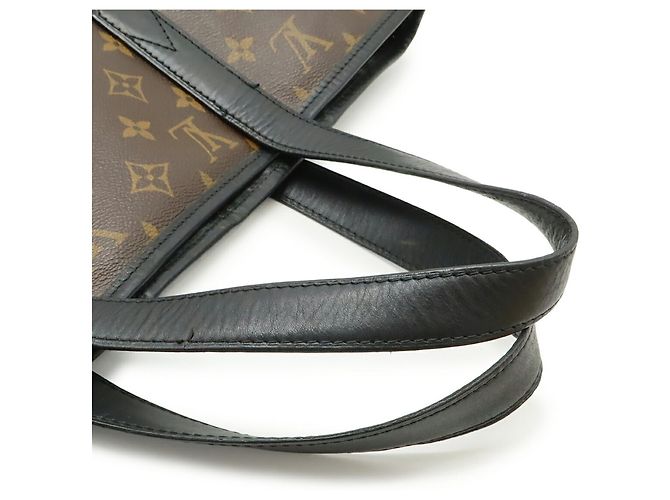 Borsa tote Davis Monogram Macassar Louis Vuitton Marrone Nero - vista 6