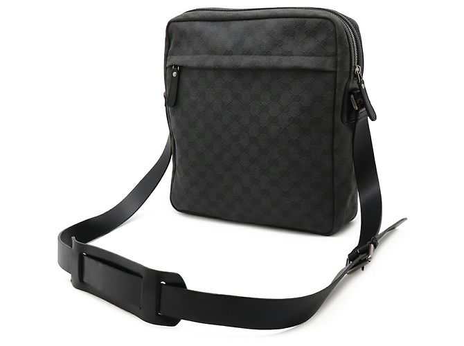 Bolso de mano/shoulder Gucci GG Canvas Negro Gris antracita - vista 3