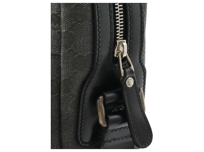 Bolso de mano/shoulder Gucci GG Canvas Negro Gris antracita - vista 5