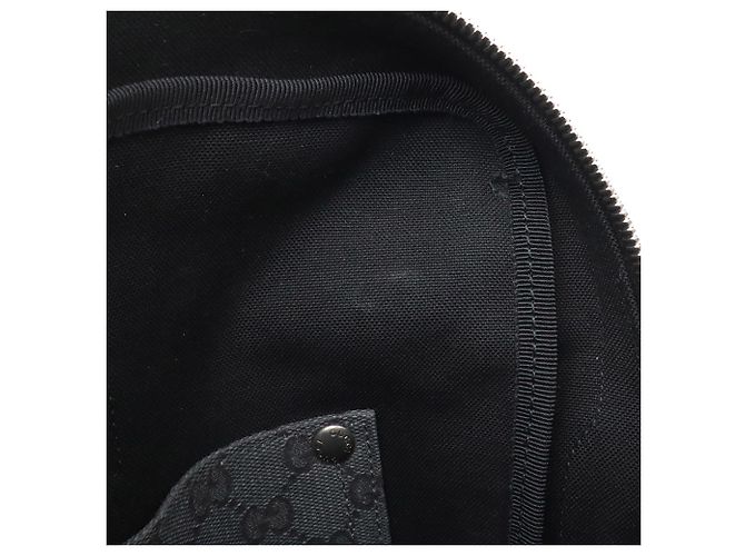 Bolso de mano/shoulder Gucci GG Canvas Negro Gris antracita - vista 9