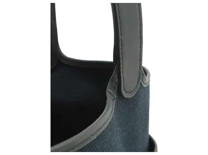 Borsa Hermès Picotin Lock PM in pelle Swift nera Nero - vista 9
