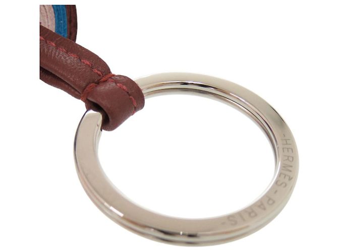 Portachiavi con frange Carmen di Hermès Rosa Rosso - vista 5