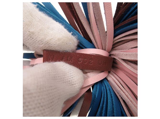 Portachiavi con frange Carmen di Hermès Rosa Rosso - vista 7