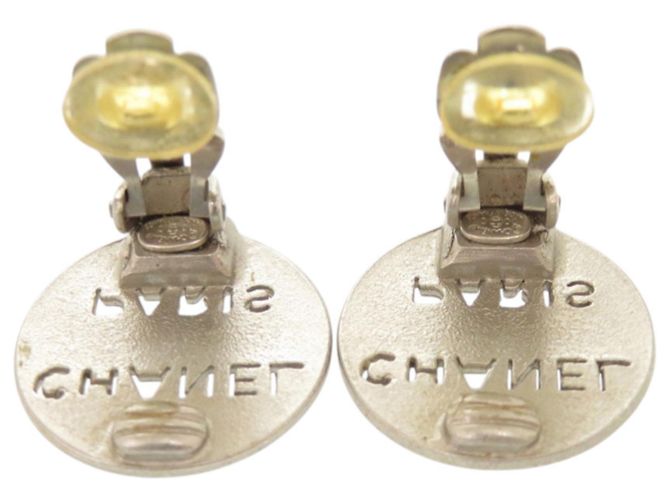 Orecchini a clip in argento Chanel - vista 3