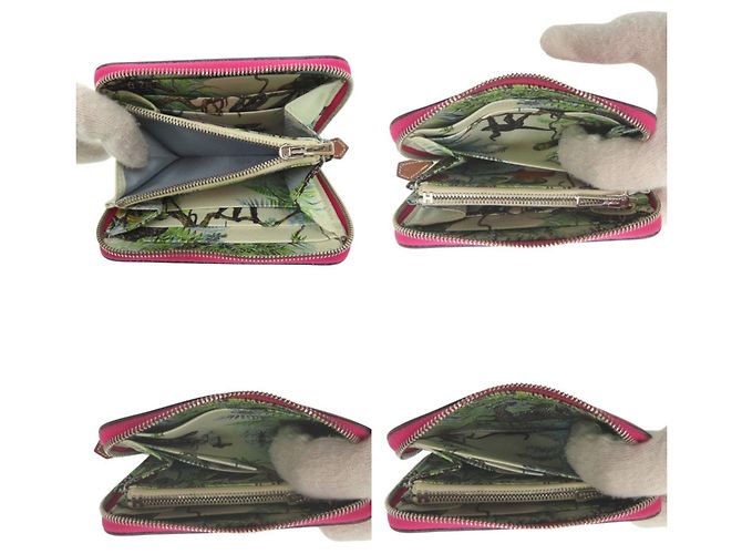 Monedero compacto Azap de seda Hermès Rosa - vista 7