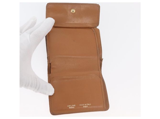 Céline Portafoglio in tela Macadam CELINE PVC 2 pezzi Marrone Beige Auth ti3905 - vista 9