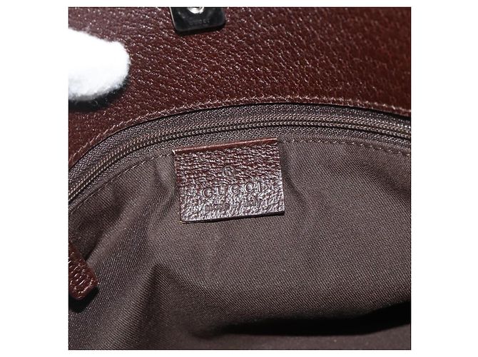 Borsa a Spalla GG Canvas GUCCI Beige Marrone Argento 120841 Auth am11410 - vista 14