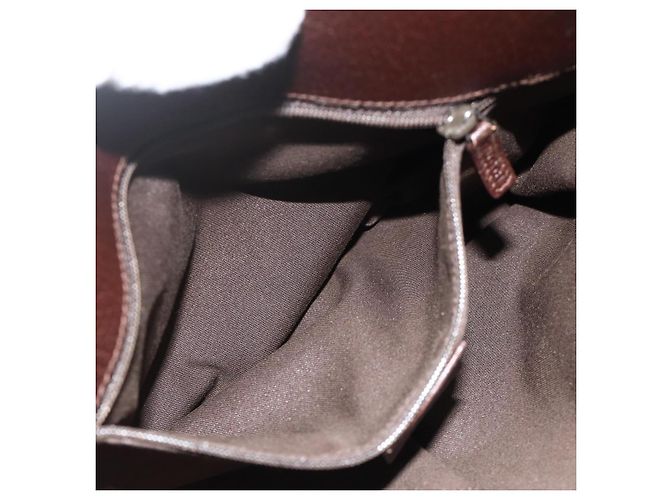 Borsa a Spalla GG Canvas GUCCI Beige Marrone Argento 120841 Auth am11410 - vista 19