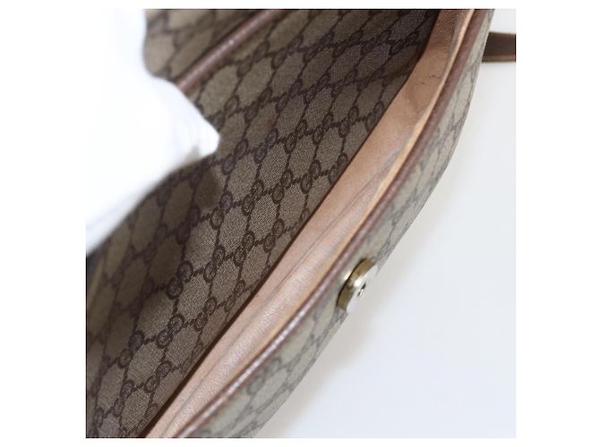 Gucci Borsa a Spalla GG Supreme PVC Beige Oro 001 116 0925 Auth 175362 D'oro - vista 18