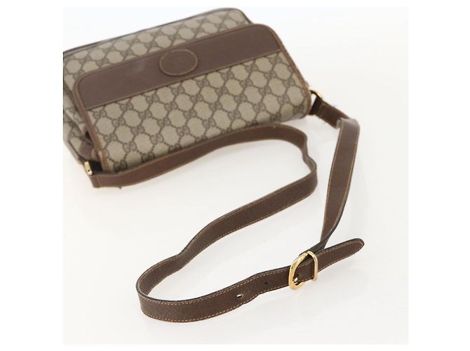 Gucci Borsa a Spalla GG Supreme PVC Beige Oro 001 116 0925 Auth 175362 D'oro - vista 6