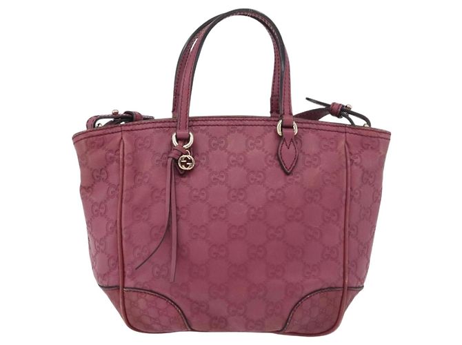 Borsa a Mano GG Canvas Guccissima 2way Viola Oro 353121 Auth 175467 D'oro Porpora - vista 13