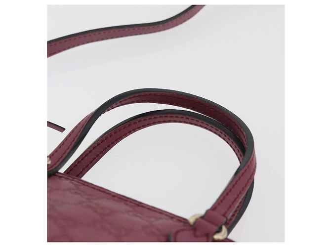 Borsa a Mano GG Canvas Guccissima 2way Viola Oro 353121 Auth 175467 D'oro Porpora - vista 14