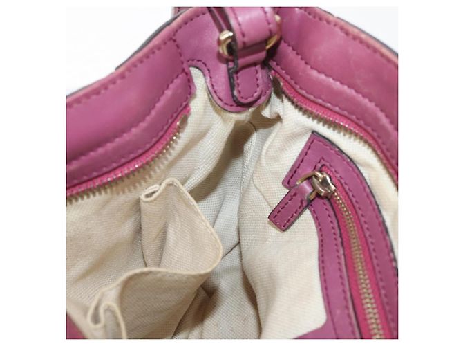 Borsa a Mano GG Canvas Guccissima 2way Viola Oro 353121 Auth 175467 D'oro Porpora - vista 22