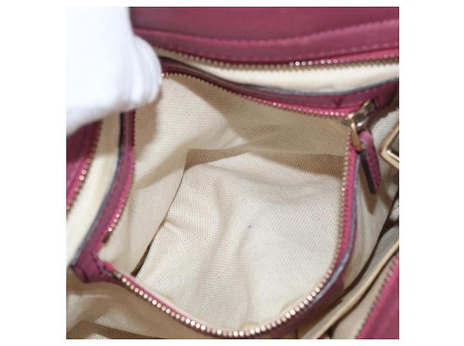 Borsa a Mano GG Canvas Guccissima 2way Viola Oro 353121 Auth 175467 D'oro Porpora - vista 24
