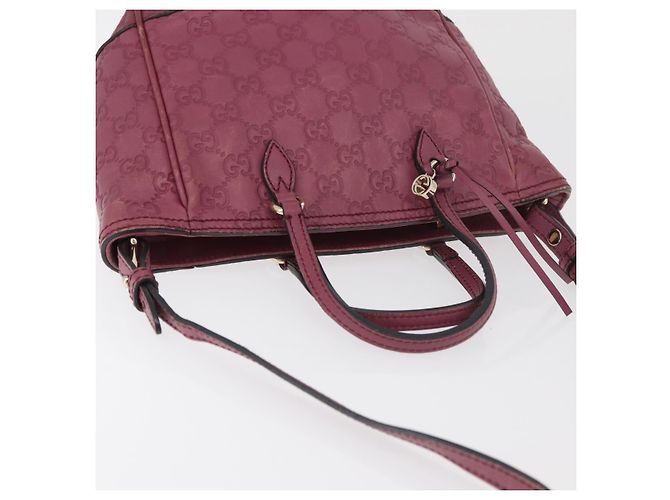 Borsa a Mano GG Canvas Guccissima 2way Viola Oro 353121 Auth 175467 D'oro Porpora - vista 6