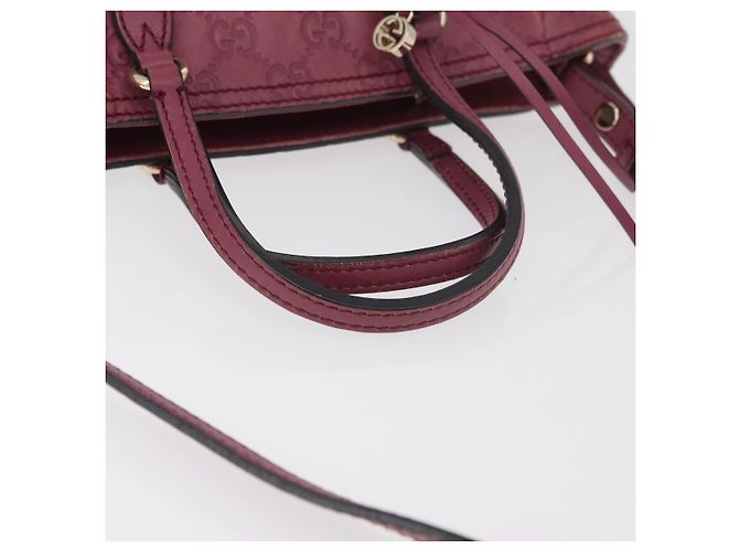 Borsa a Mano GG Canvas Guccissima 2way Viola Oro 353121 Auth 175467 D'oro Porpora - vista 7