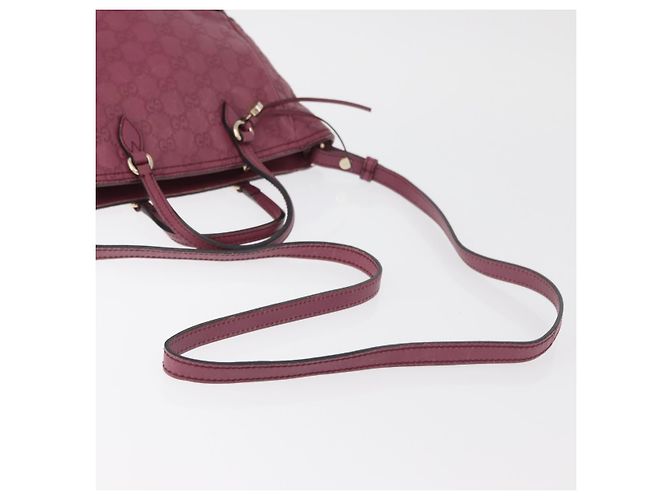 Borsa a Mano GG Canvas Guccissima 2way Viola Oro 353121 Auth 175467 D'oro Porpora - vista 8