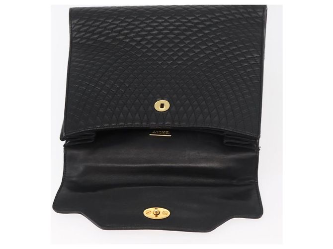 BALLY Borsa a mano in pelle nera e oro Auth YKZ1229 Nero D'oro - vista 11