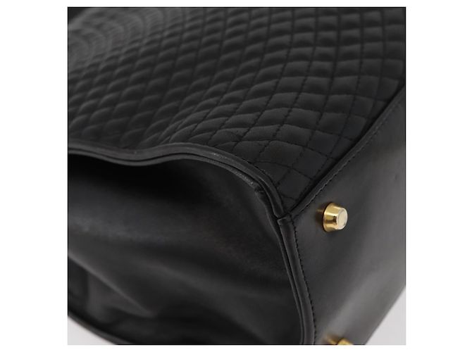 BALLY Borsa a mano in pelle nera e oro Auth YKZ1229 Nero D'oro - vista 15
