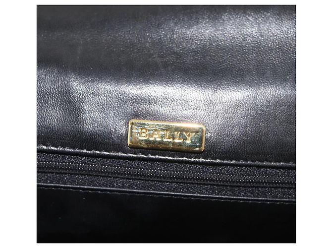 BALLY Borsa a mano in pelle nera e oro Auth YKZ1229 Nero D'oro - vista 18