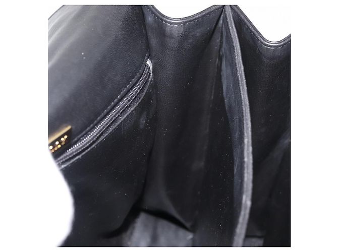 BALLY Borsa a mano in pelle nera e oro Auth YKZ1229 Nero D'oro - vista 19