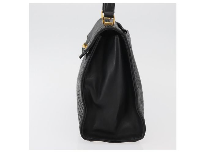 BALLY Borsa a mano in pelle nera e oro Auth YKZ1229 Nero D'oro - vista 3