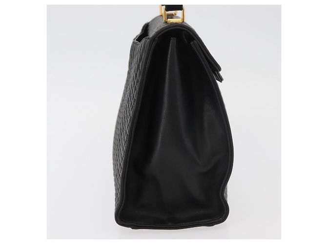 BALLY Borsa a mano in pelle nera e oro Auth YKZ1229 Nero D'oro - vista 4