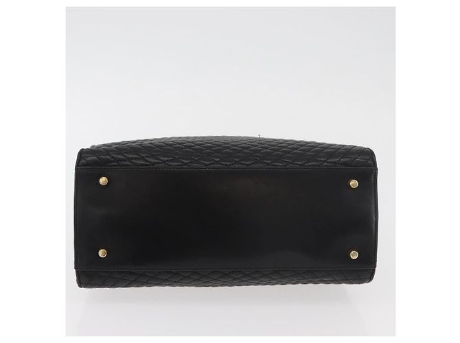 BALLY Borsa a mano in pelle nera e oro Auth YKZ1229 Nero D'oro - vista 5