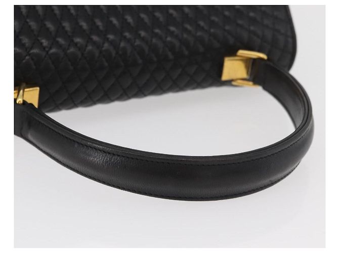 BALLY Borsa a mano in pelle nera e oro Auth YKZ1229 Nero D'oro - vista 7