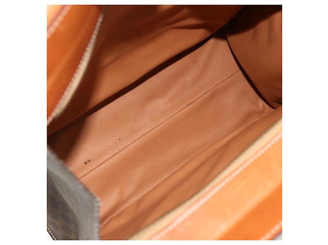 Céline Borsa tote in tela Macadam CELINE in pelle PVC marrone oro Auth mr2299A D'oro - vista 11