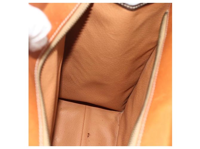 Céline Borsa tote in tela Macadam CELINE in pelle PVC marrone oro Auth mr2299A D'oro - vista 18