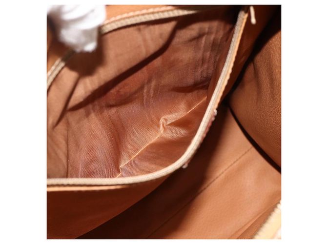 Céline Borsa tote in tela Macadam CELINE in pelle PVC marrone oro Auth mr2299A D'oro - vista 20