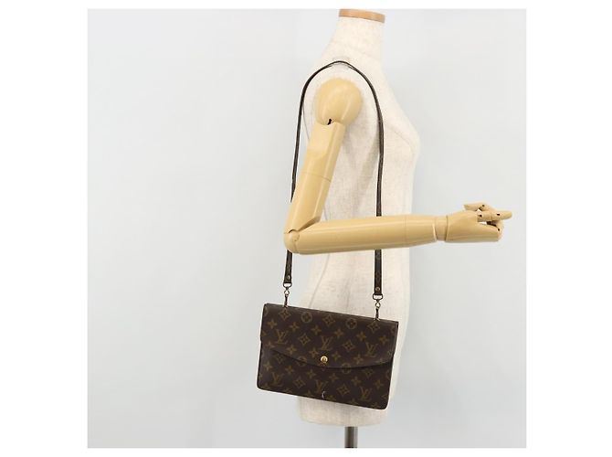 LOUIS VUITTON Bolsa de Hombro Monogram Double Rabat M51815 LV Auth 175461 Monograma - vista 26