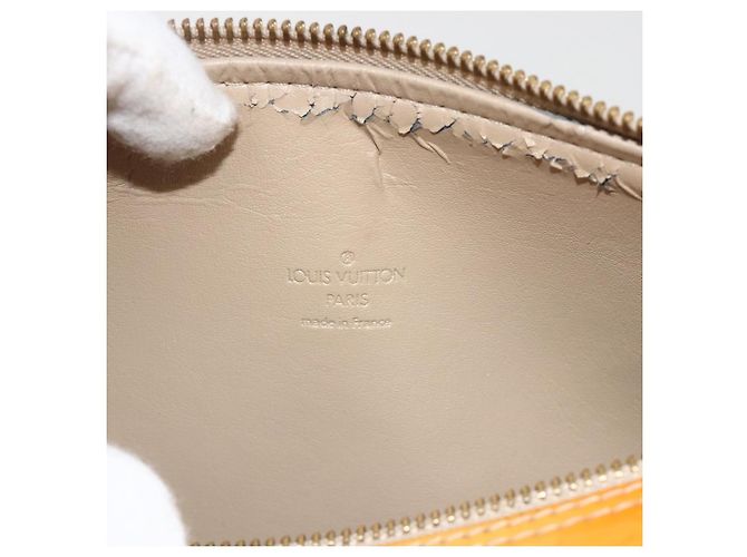 LOUIS VUITTON Borsa a Mano Monogram Vernis Bedford Beige M91006 LV Auth 175595 - vista 10