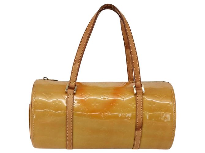 LOUIS VUITTON Borsa a Mano Monogram Vernis Bedford Beige M91006 LV Auth 175595 - vista 13