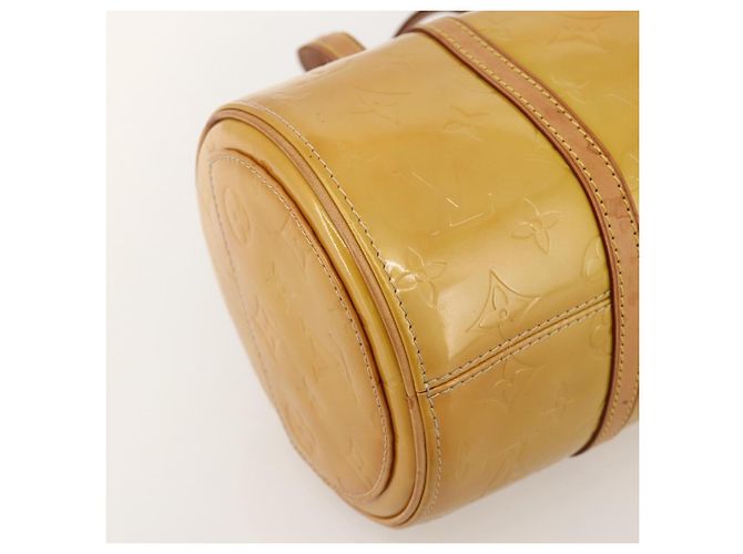 LOUIS VUITTON Borsa a Mano Monogram Vernis Bedford Beige M91006 LV Auth 175595 - vista 14