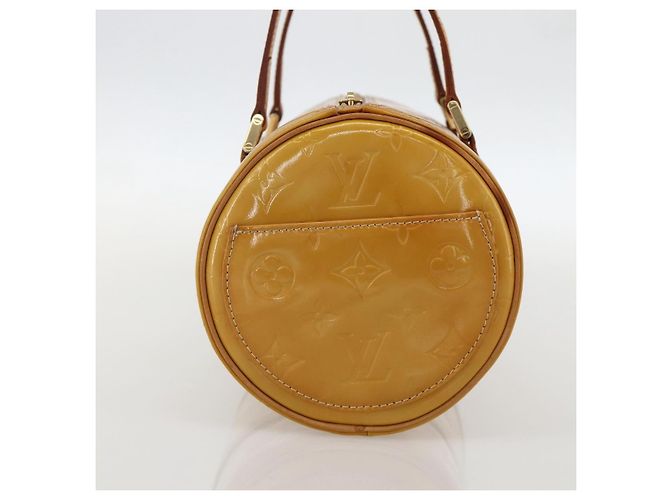 LOUIS VUITTON Borsa a Mano Monogram Vernis Bedford Beige M91006 LV Auth 175595 - vista 3