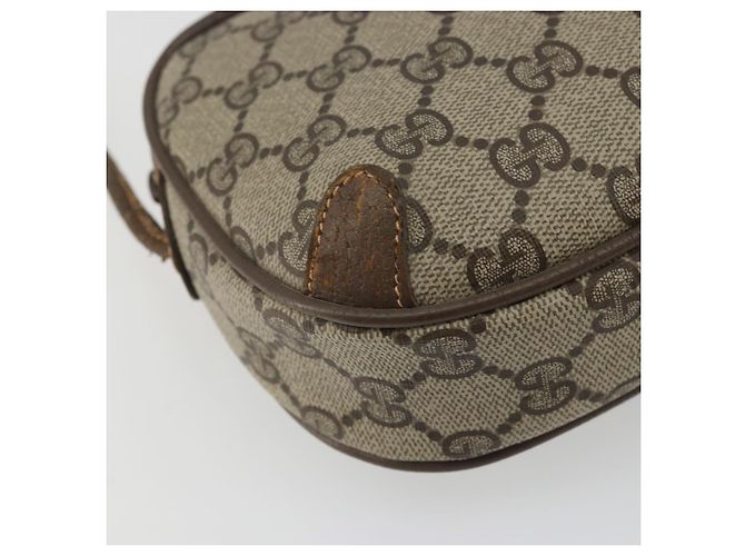 Borsa Sherry Line GG Supreme Web di GUCCI in PVC beige e oro 89 02 066 Auth YKZ1224A D'oro - vista 14