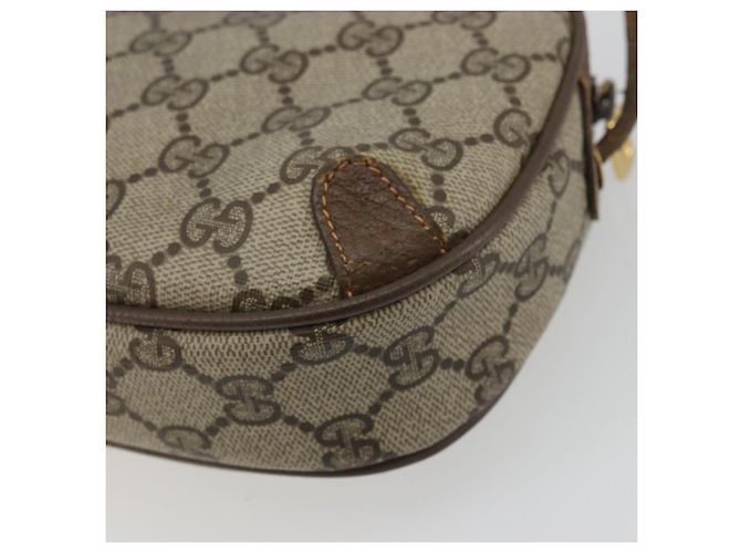 Borsa Sherry Line GG Supreme Web di GUCCI in PVC beige e oro 89 02 066 Auth YKZ1224A D'oro - vista 15