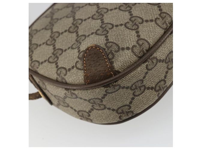 Borsa Sherry Line GG Supreme Web di GUCCI in PVC beige e oro 89 02 066 Auth YKZ1224A D'oro - vista 16