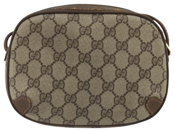 Borsa Sherry Line GG Supreme Web di GUCCI in PVC beige e oro 89 02 066 Auth YKZ1224A D'oro - vista 2