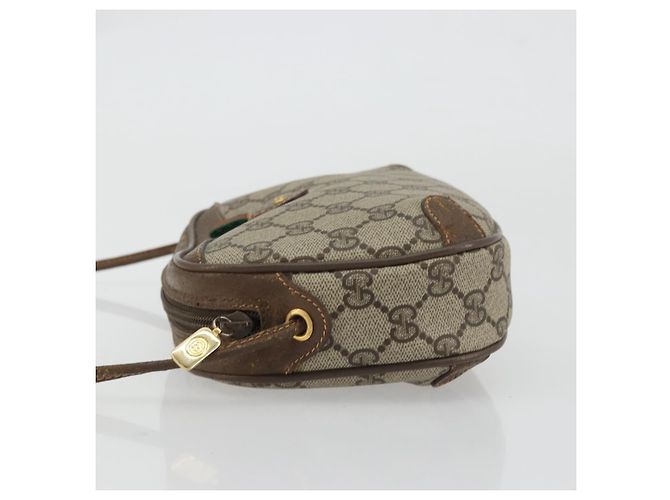 Borsa Sherry Line GG Supreme Web di GUCCI in PVC beige e oro 89 02 066 Auth YKZ1224A D'oro - vista 4