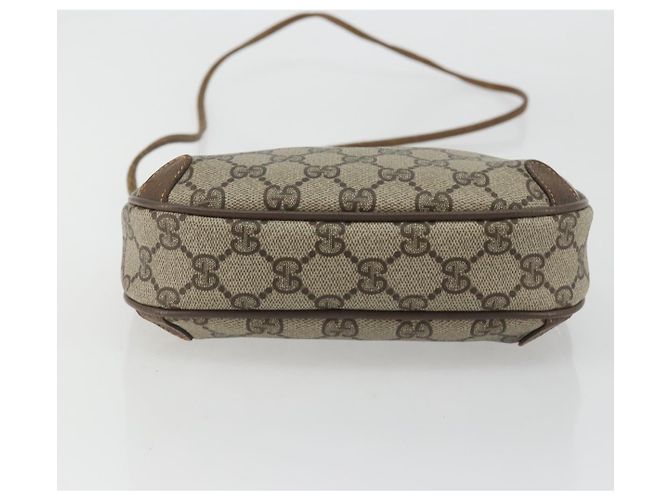 Borsa Sherry Line GG Supreme Web di GUCCI in PVC beige e oro 89 02 066 Auth YKZ1224A D'oro - vista 5