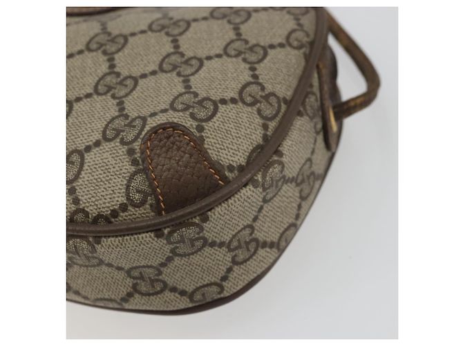 Borsa Sherry Line GG Supreme Web di GUCCI in PVC beige e oro 89 02 066 Auth YKZ1224A D'oro - vista 9