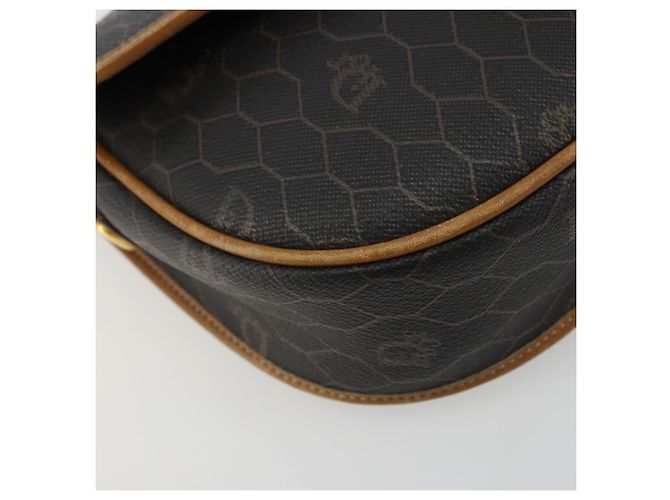 Borsa a Spalla in Tela Honeycomb PVC Nera e Dorata Christian Dior Auth 175786 Nero D'oro - vista 11