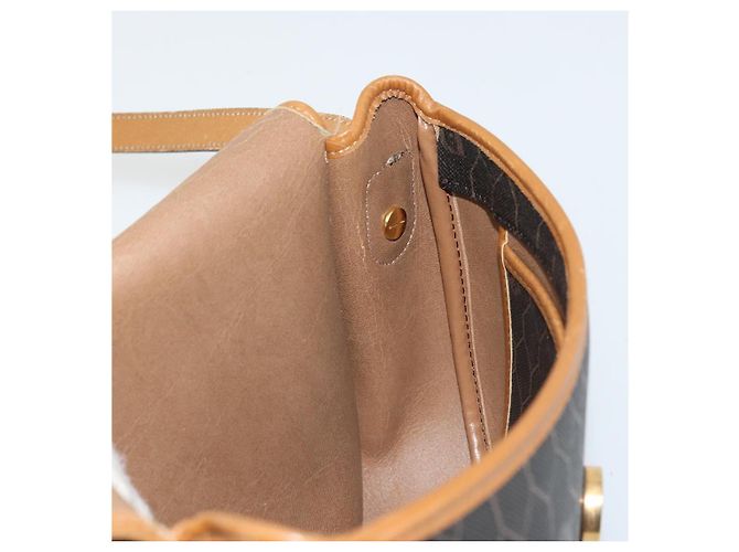 Borsa a Spalla in Tela Honeycomb PVC Nera e Dorata Christian Dior Auth 175786 Nero D'oro - vista 18